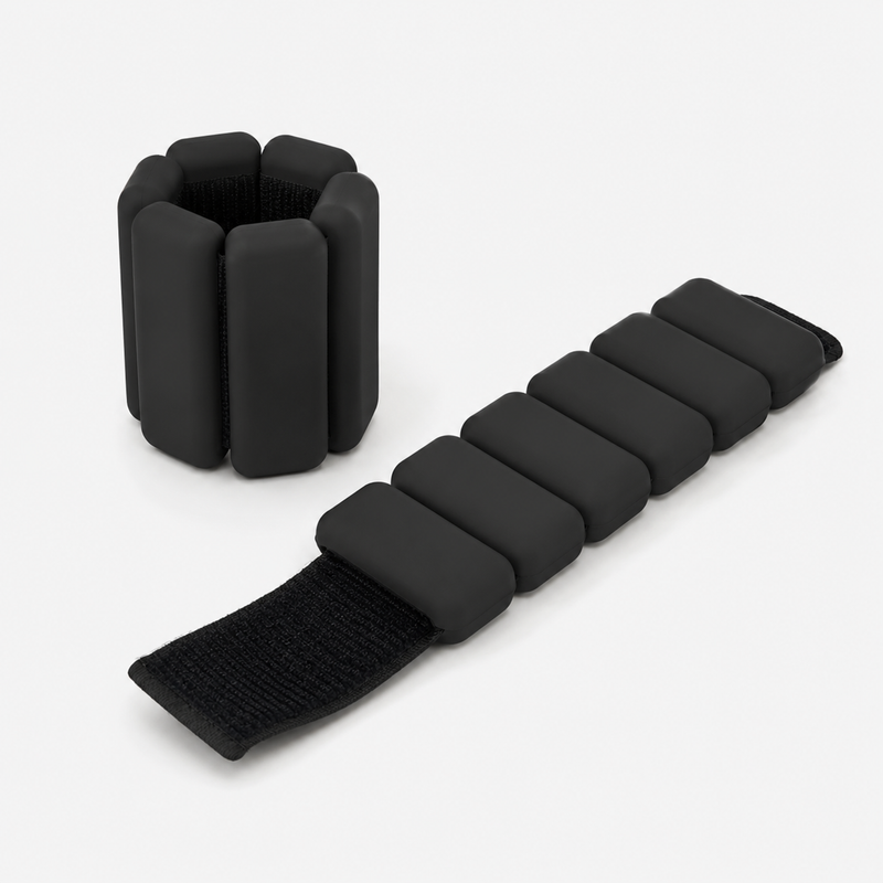 Polainas para Tobillos y Muñecas, 2pcs Pesas Tobillo de 0.5 Libra Ajustables, Munequeras con Peso de Silicona para Ejercicio, Footing, Yoga, Pilates, Bailando y Entrenamiento de Fuerza