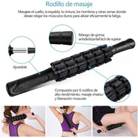 Kit de Recuperación Muscular 6 en 1 - Rodillo, Masajeador y Bandas