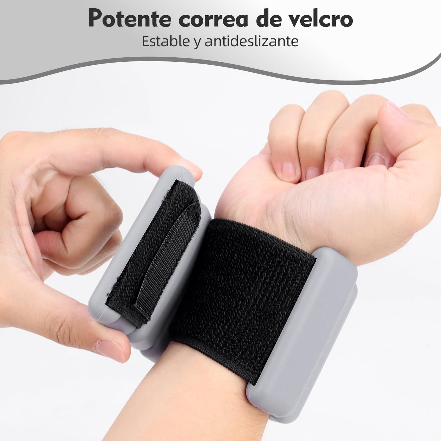 Polainas para Tobillos y Muñecas, 2pcs Pesas Tobillo de 0.5 Libra Ajustables, Munequeras con Peso de Silicona para Ejercicio, Footing, Yoga, Pilates, Bailando y Entrenamiento de Fuerza
