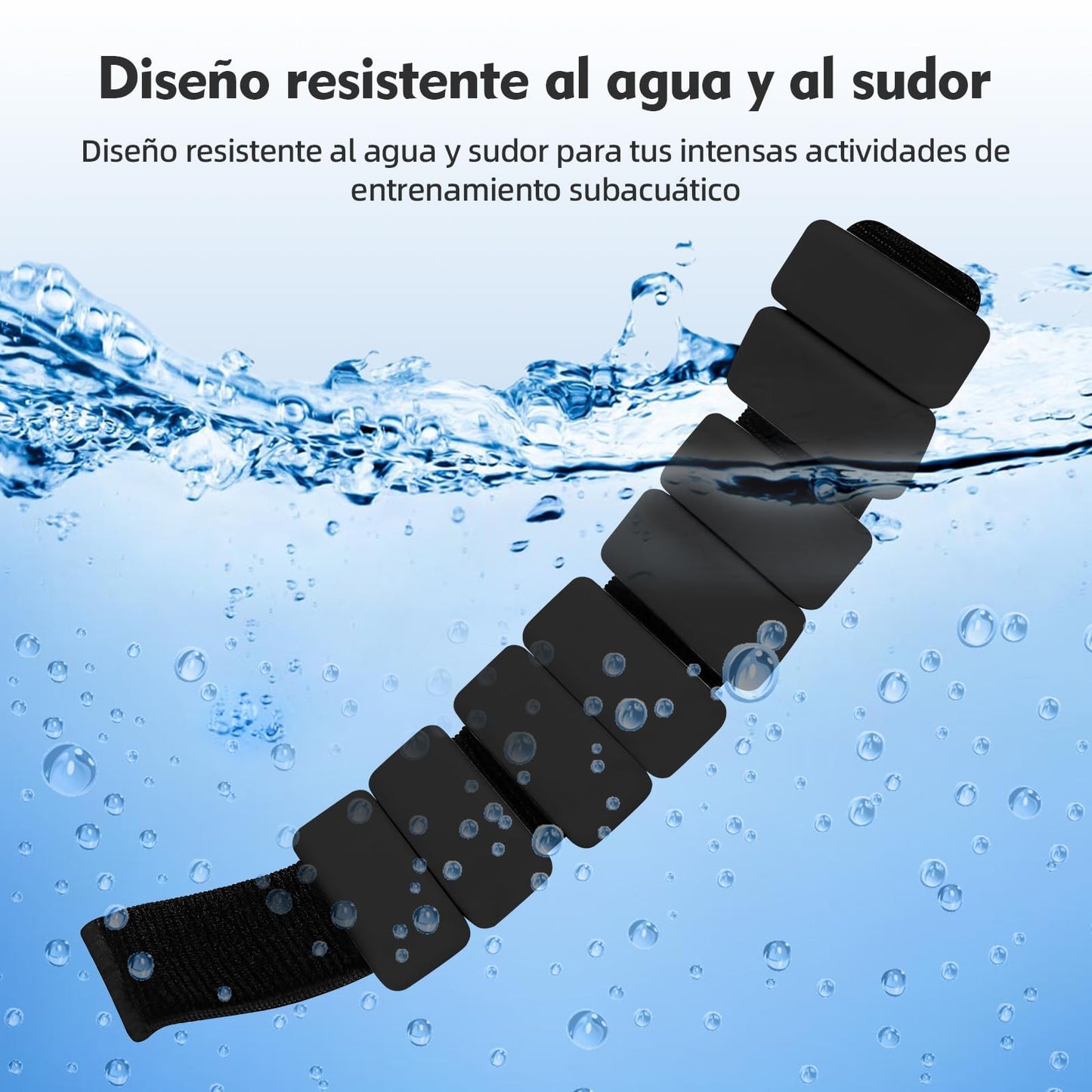 Polainas para Tobillos y Muñecas, 2pcs Pesas Tobillo de 0.5 Libra Ajustables, Munequeras con Peso de Silicona para Ejercicio, Footing, Yoga, Pilates, Bailando y Entrenamiento de Fuerza