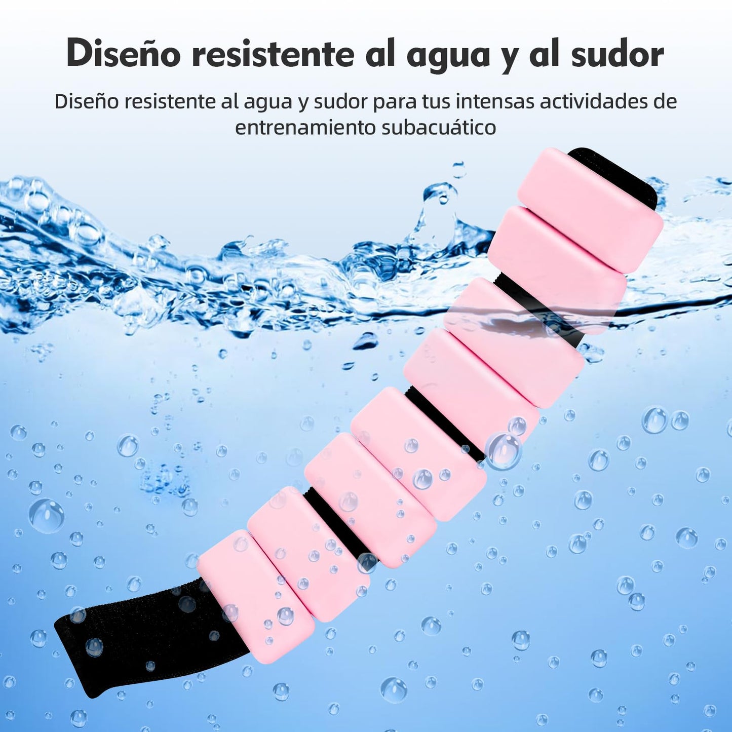 Polainas para Tobillos y Muñecas, 2pcs Pesas Tobillo de 0.5 Libra Ajustables, Munequeras con Peso de Silicona para Ejercicio, Footing, Yoga, Pilates, Bailando y Entrenamiento de Fuerza