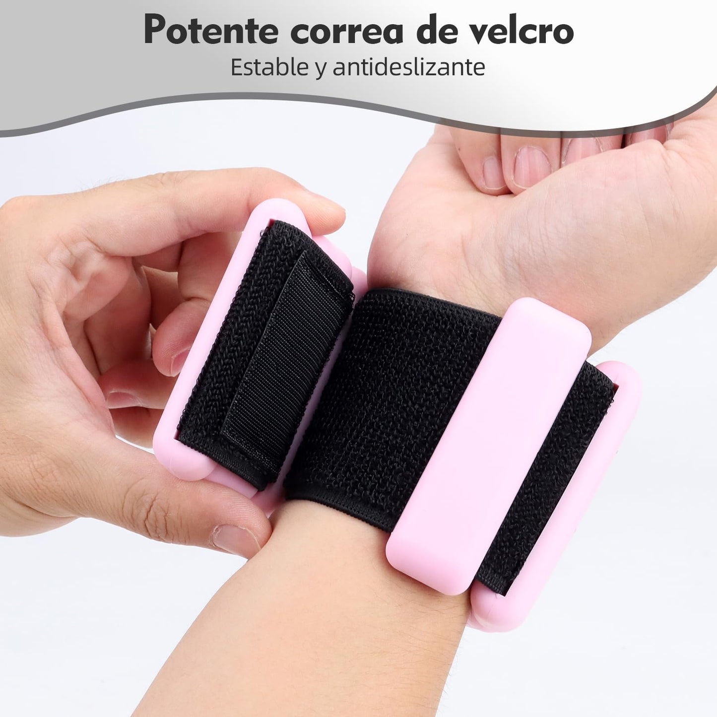 Polainas para Tobillos y Muñecas, 2pcs Pesas Tobillo de 0.5 Libra Ajustables, Munequeras con Peso de Silicona para Ejercicio, Footing, Yoga, Pilates, Bailando y Entrenamiento de Fuerza