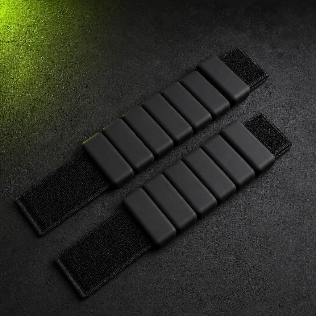 Polainas negro - producto sobre fondo de marca