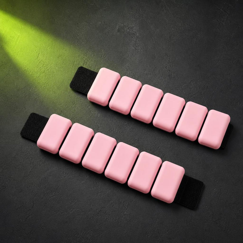 Polainas rosa - producto sobre fondo de marca